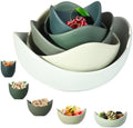 Notakia Salad Decorative Bowls Lotus Shaped Pasta Bowls Dishwasher