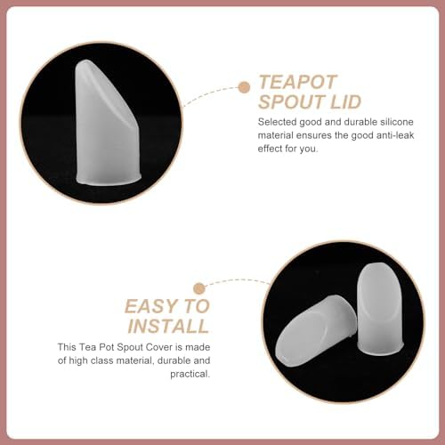 2pcs Silicone Teapot Spout Covers for Kettle Protection