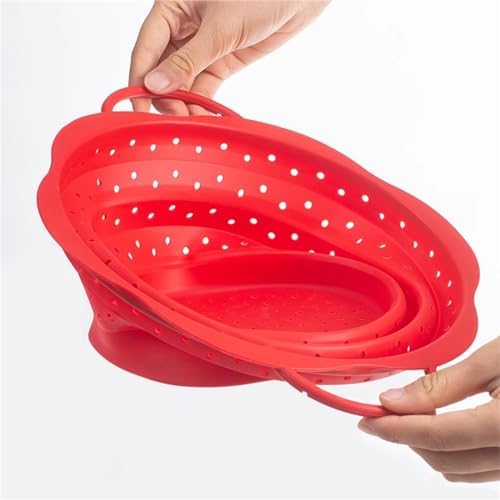 Drainage Basket Silicone Collapsible Colander Strainer Food Strainers