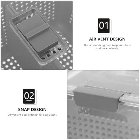 Food Storage Container 2 Compartment Refrigerator Sealed
