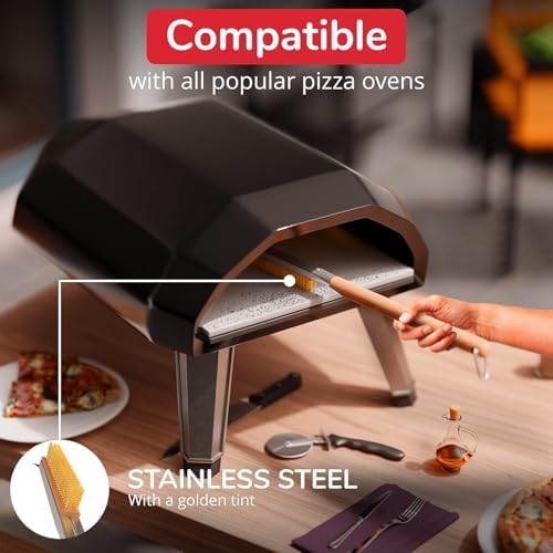 Senwosa 22” Pizza Oven Brush with Stone Scraper