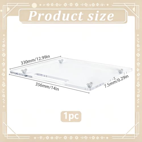 Acrylic Appliance Slider Tray for Coffee Maker Countertop