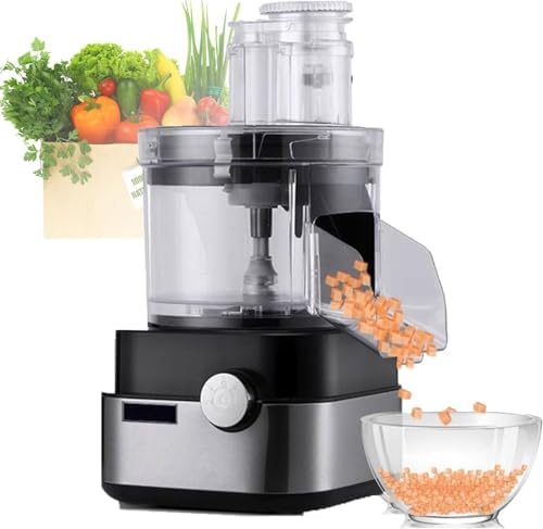 5-in-1 Electric Vegetable Chopper, 5000ml, 5 Cube Grid
