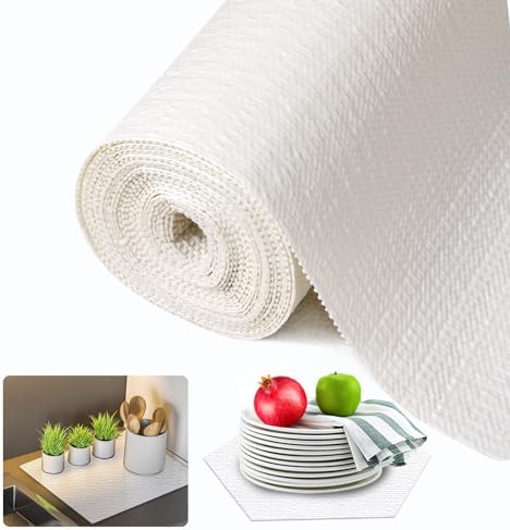 Beautysaid Shelf and Drawer Liner for Kitchen Cabinet Non Adhesive Non