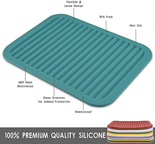 Silicone Trivets Mats for Hot Dishes and Hot Pots & Pans, Hot Pads for