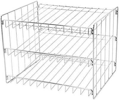 Kitchen Details 3-Tier Can Organizer, Holds 36 Cans, Chrome Steel