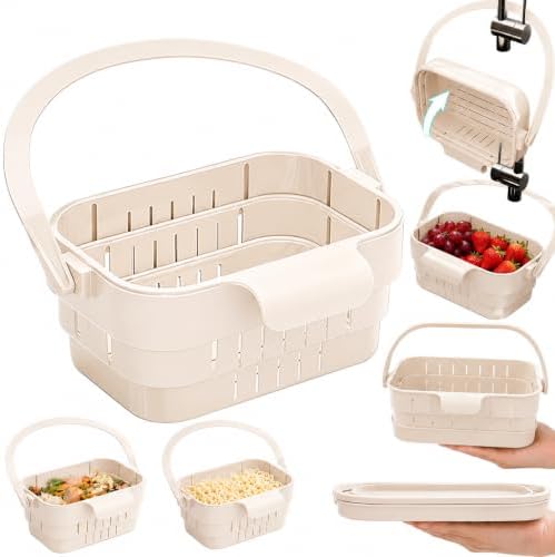 Foldable Hanging Sink Drain Basket,2026 Stretchable Kitchen Colander