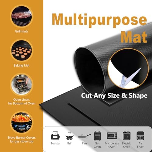 Oven Mat Liners for Bottom of Oven, 17"x25", 2PACK