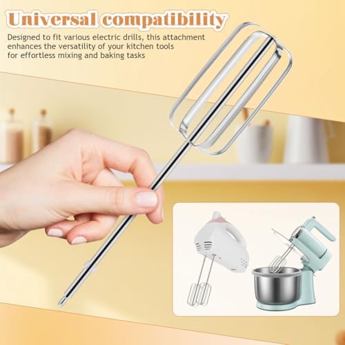 Hand Mixer Replacement Beaters: 2 Pack Stainless Steel Attachments for
