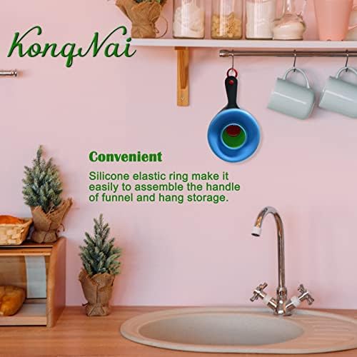 KongNai Canning Funnel for Wide and Regular Jars,Wide Mouth Funnels