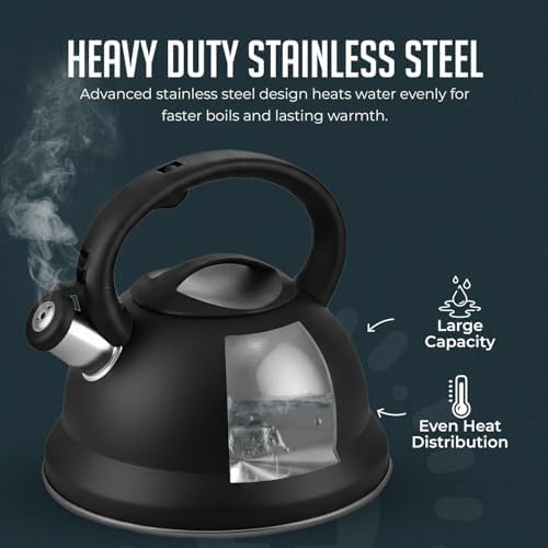 Whistling Tea Kettle, 2.2qt Stainless Steel