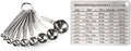 U-Taste 18/8 Stainless Steel Measuring Spoons Set of 9 and
