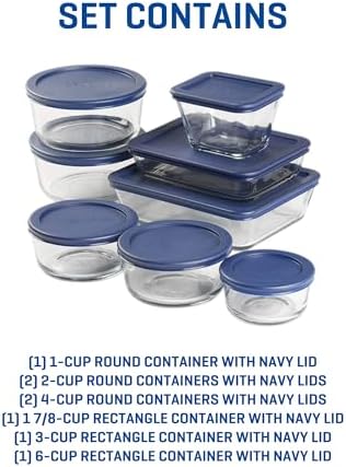 Anchor Hocking 16-Piece Glass Storage Containers with Lids