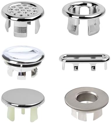 6-Piece/Set Sink Overflow Rings Universal Sink Overflow Cover Sinking