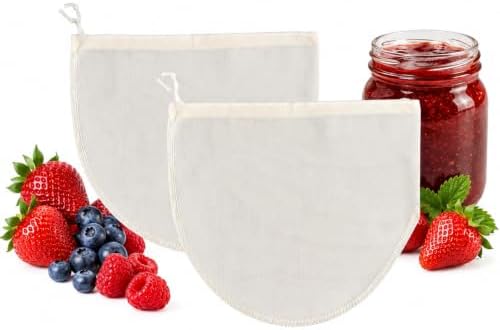 Mrs. Anderson’s Baking Jelly Strainer Bags, Natural Cotton Fine Mesh