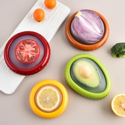 ANGEO 4-Piece Fruit Storage Containers for Fridge