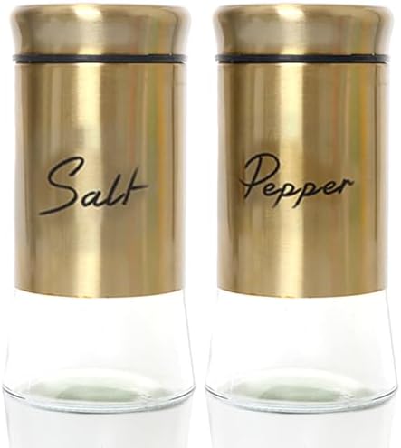 Salt Shaker, Salt and Pepper Shakers Set, 150Ml Glass Refillable Spice