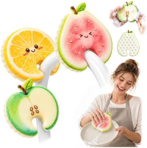 Fruit Shaped Dishwashing Sponge Scrubber