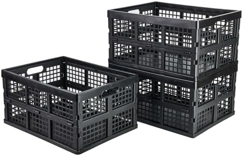 Aebeky 3-Pack Collapsible Storage Crates, 30L