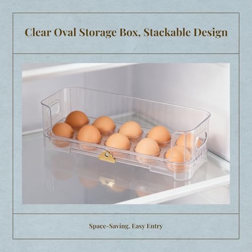 Egg Holder,Home Egg Container for Refrigerator Side Door Egg Dispenser