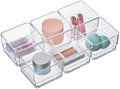 STORi SimpleSort 6-Piece Stackable Clear Drawer Organizer Set | 3" x