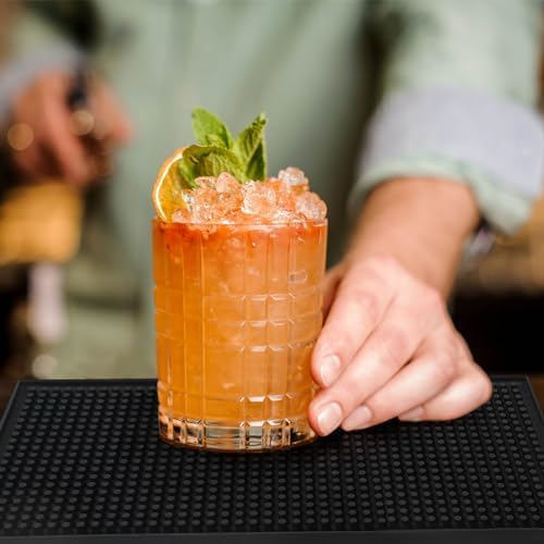 BARsics 12"x6" PVC Bar Service Mat, Non-Slip Petite Cocktail and