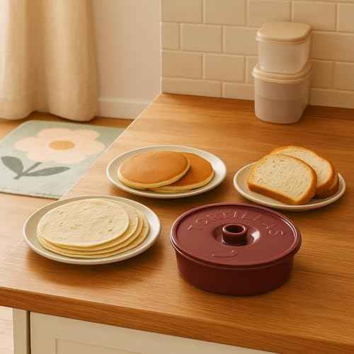 2-Pack Tortilla Warmer with Lid, 8.5 Inch BPA-Free Microwave Safe