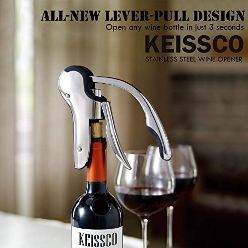 Stainless Steel Wine Opener Compact Vertical Corkscrew Wine Bottle