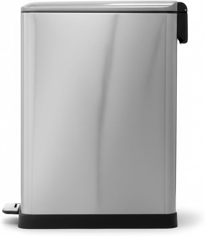 Home Zone Living 13 Gallon Slim Kitchen Trash Can - Image 4