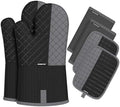 Oven Mitts and Pot Holders Sets 6pcs, Kitchen Oven Glove,High Heat