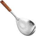 Stainless Steel Mesh Spider Strainer Wooden Handle On Pasta Noodle