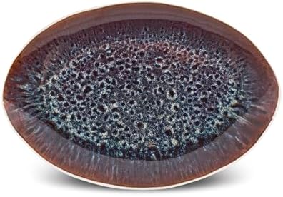 Karaca Earth Collection Galactic 55 Piece Dinner Set for 12 People – Reactive Glaze Stoneware Dinnerware Set, Modern White Tableware, Durable Plates & Bowls Set