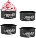 4 Inch Springform Cake Pan Set of 4, Non-Stick Round Mini Cake Tins