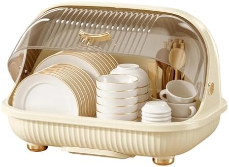Dish Drying Rack Space Saving with Handle Drip Tray
