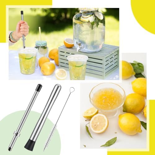Honeydak 5 Pcs Straw Hole Puncher Muddler Set