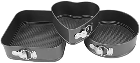 Cake Pan Set of 3, Round Triangle Square Springform Pan Sets