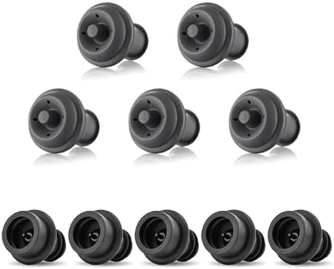 Pack Of 10 Wine Corks Wine Bottle Stopper Black Vacuum Stopper