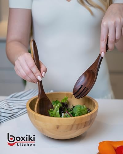 Boxiki Kitchen 6-Piece Teak Wood Utensil Set