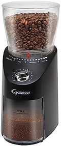 Capresso Infinity Plus Conical Burr Grinder, Black