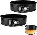 LELE LIFE 2 Pack 10in/26cm Springform Pan, Nonstick with Removable