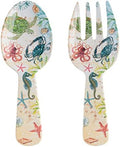 UPware Sea Life Melamine Salad Servers, Serving Utensil Set, Includes