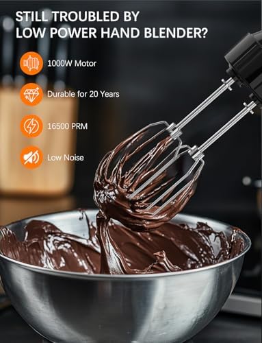 Immersion Blender Handheld GAVASTO Hand Blender,20 Speeds and Turbo