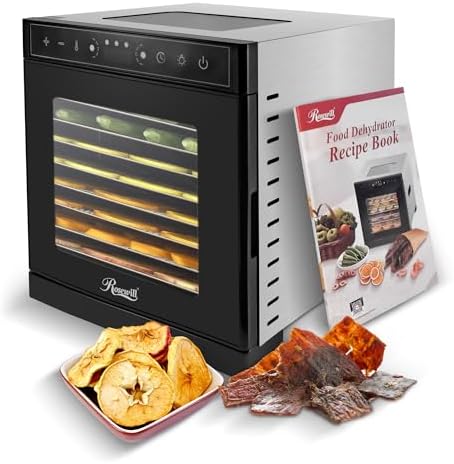 Rosewill Food Dehydrator, 8 Stainless Steel Trays, 400W