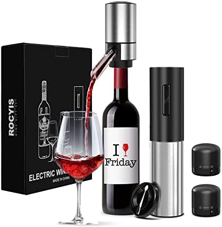 Wine Gifts-Electric Wine Opener and Aerator Set-Wine Dispenser Battery