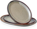 Ceramic Large Serving Platters- Set of 3 Oval Platters for