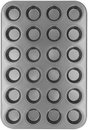 Fockety 24 Cup Muffin Pan, Nonstick Cupcake Pan Carbon Steel Muffin