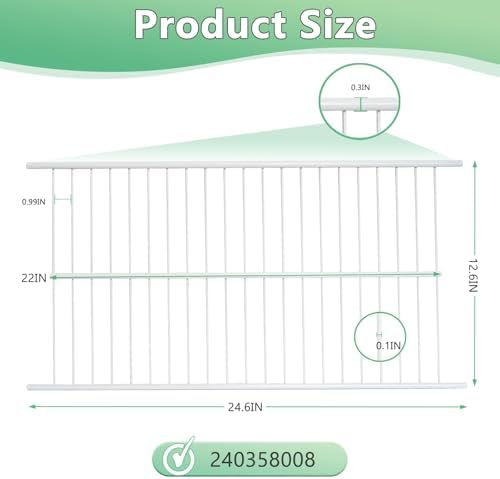 240358008 Refrigerator Freezer Full Width Shelf Fits for Crosley