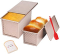 2 Pack Pullman Loaf Pan with Lid, 1 lb/0.5 lb Dough Capacity for