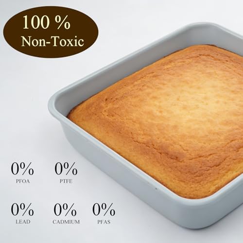 Non-Stick Square Cake Pan Ceramic Square Baking Pan 9x9
