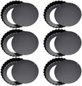 6 Pcs Mini Tart Pans with Removable Bottom, 3.9 in Egg Tart Molds Set